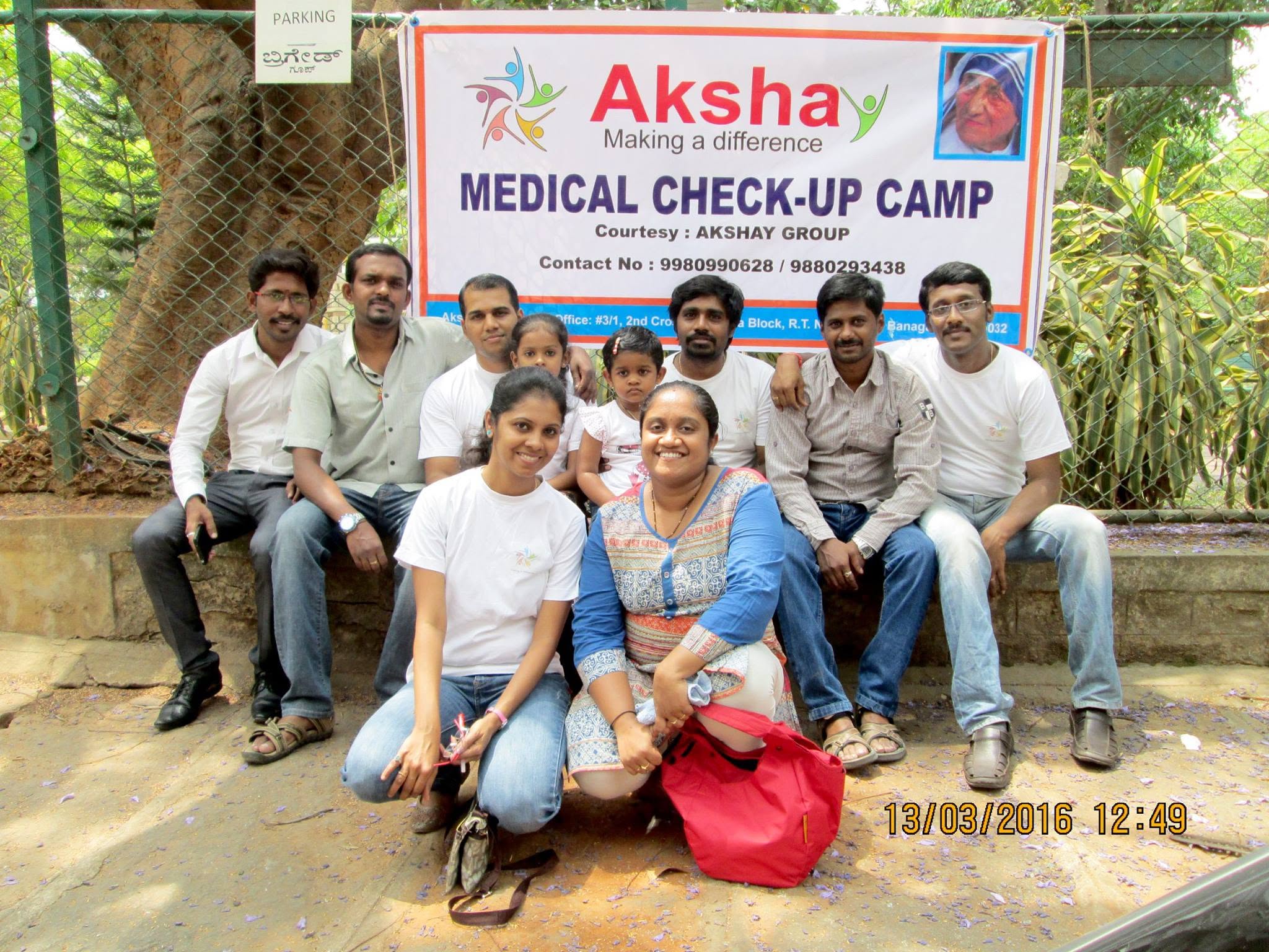 Medical check-up camp organized by Wings of Hope