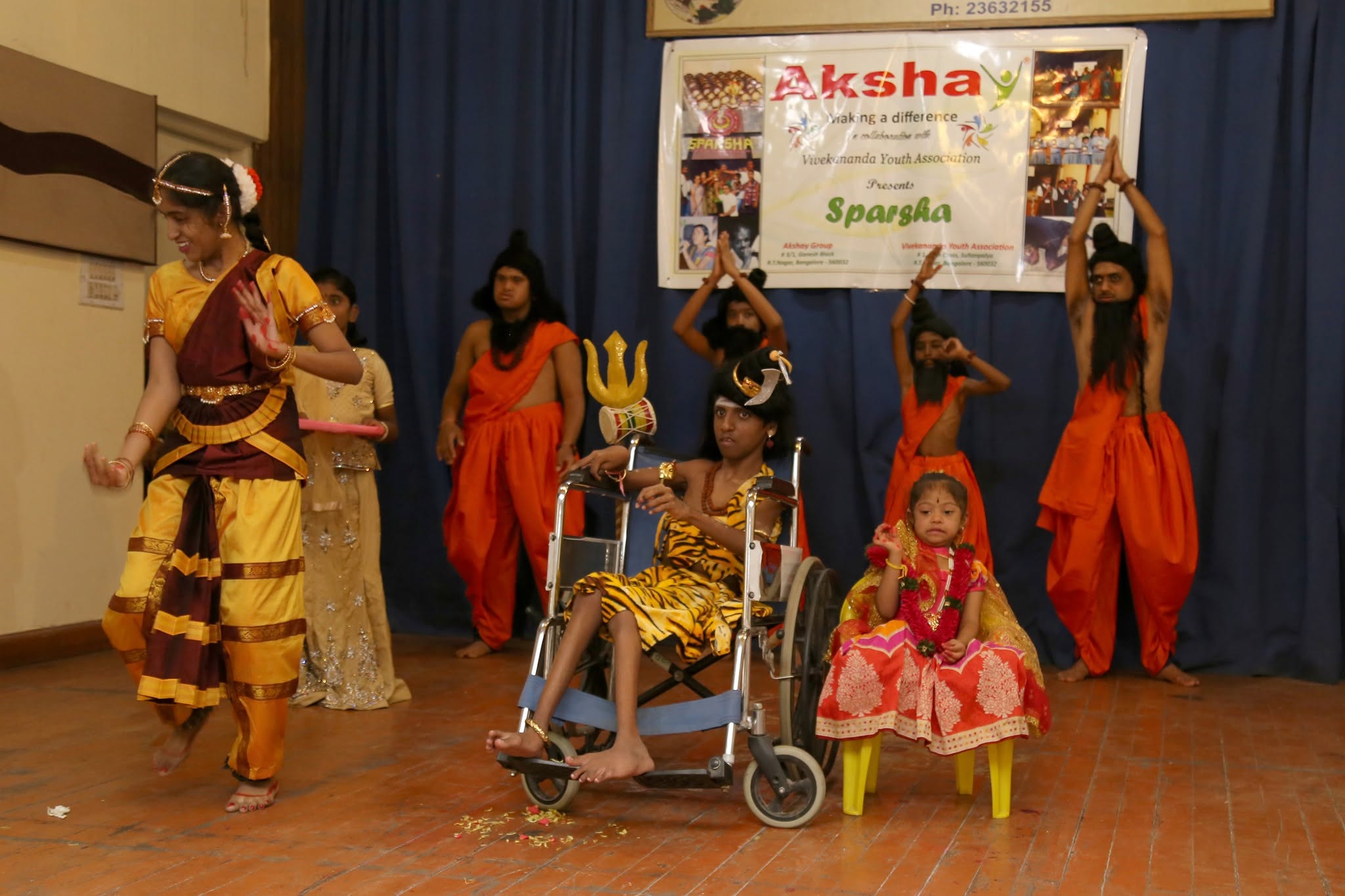 Inclusive stage performance celebrating hidden talents