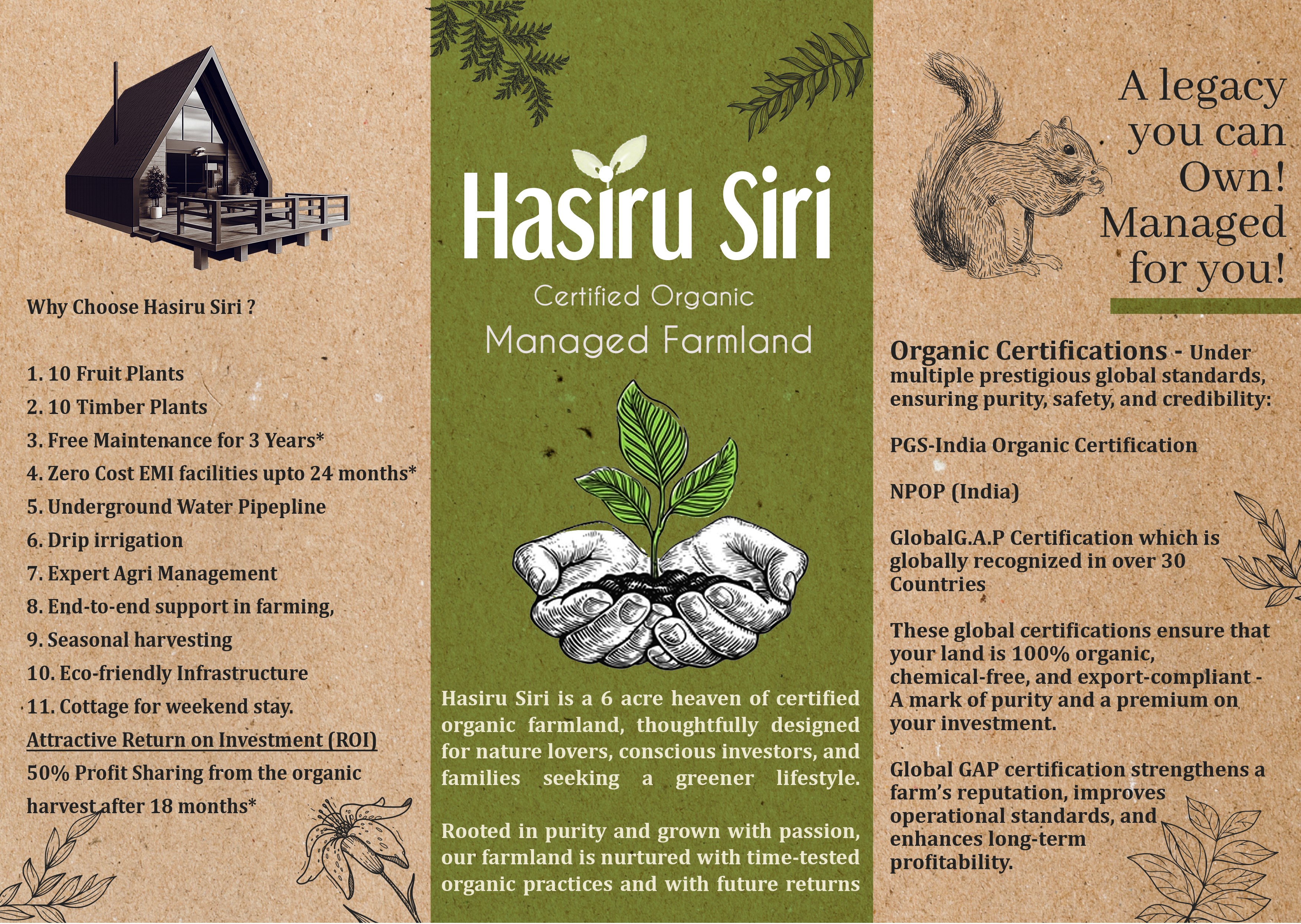 Hasiru Siri Certified Organic Managed Farmland
